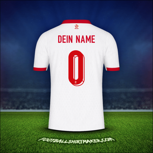 Trikot Polen 2024 -  dein name - 0