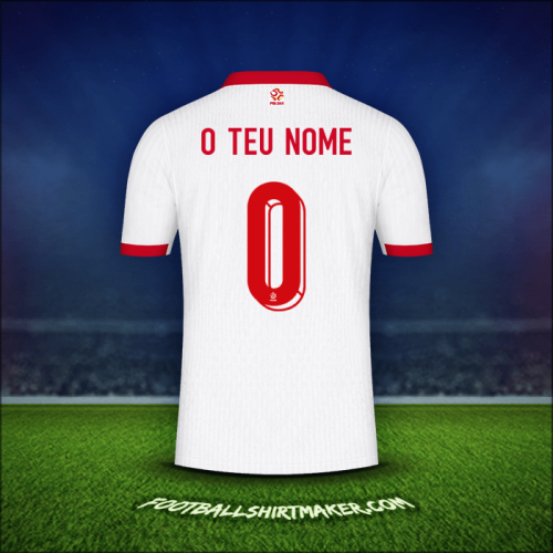 Camisola Polônia 2024 -  o teu nome - 0