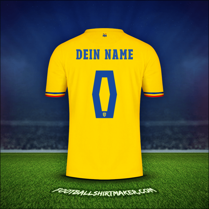 Trikot Rumänien 2024 -  dein name - 0