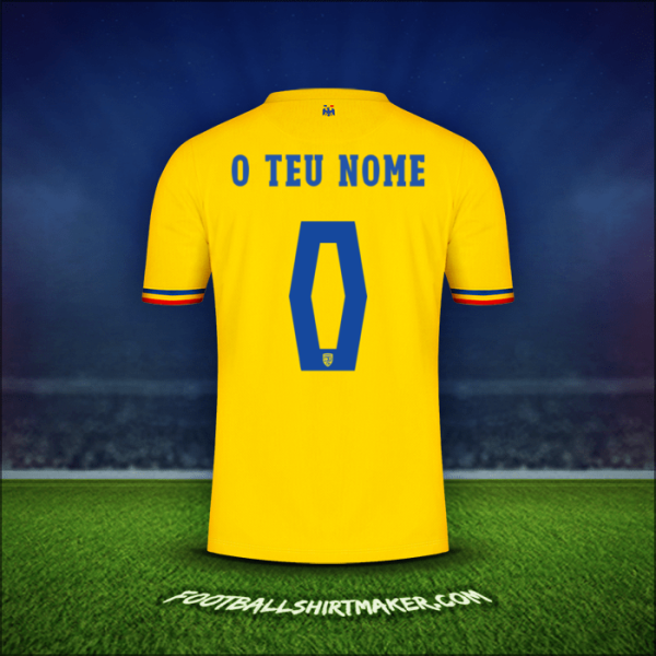 Camisola Romênia 2024 -  o teu nome - 0