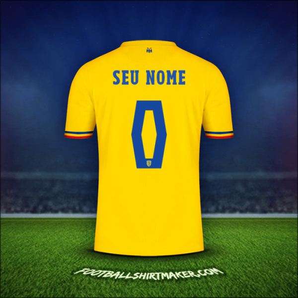 Camisa Romênia 2024 -  seu nome - 0