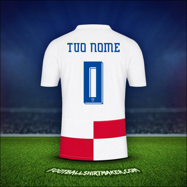 Maglia Croazia 2024 -  tuo nome - 0