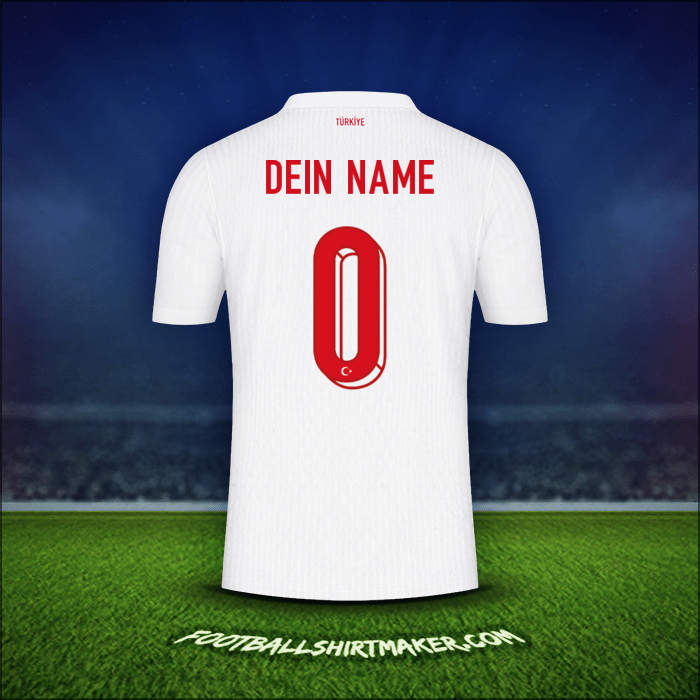 Trikot Türkei 2024 -  dein name - 0