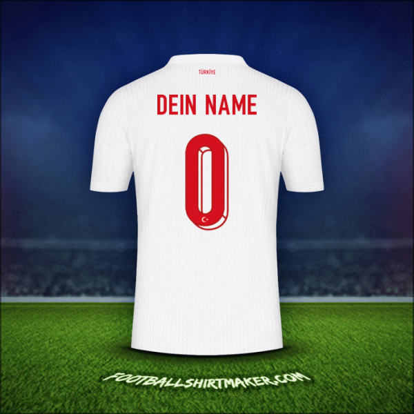 Trikot Türkei 2024 -  dein name - 0