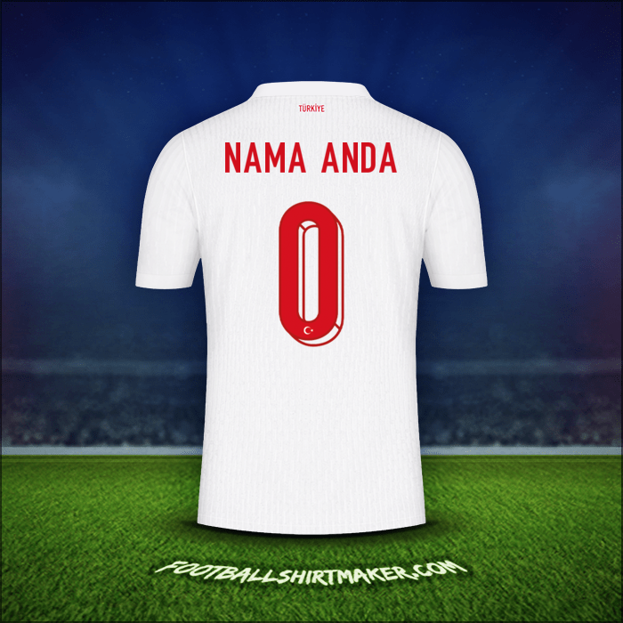 Jersey Turki 2024 -  nama anda - 0