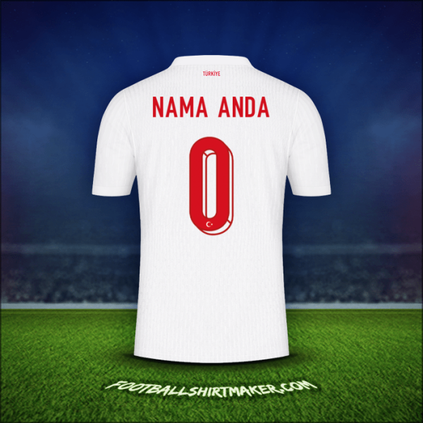 Jersey Turki 2024 -  nama anda - 0