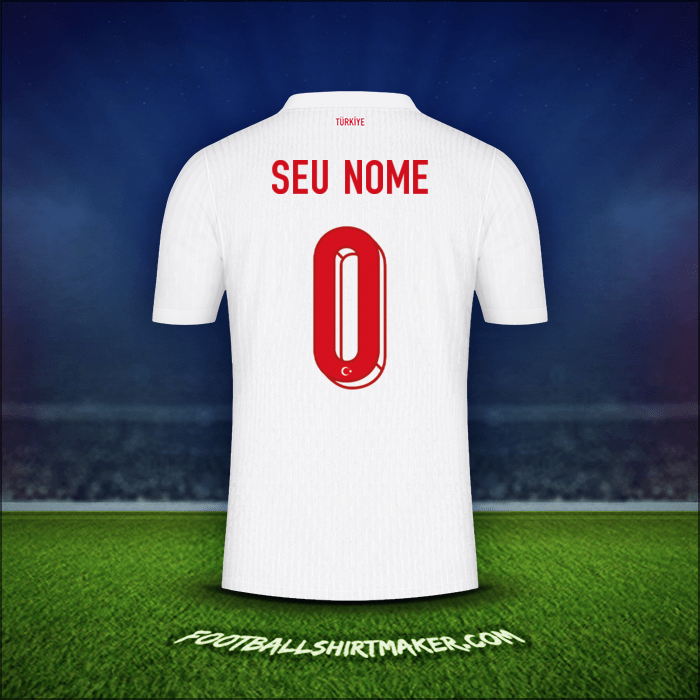 Camisa Turquia 2024 -  seu nome - 0