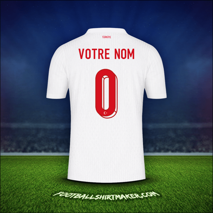 Maillot Turquie 2024 -  votre nom - 0