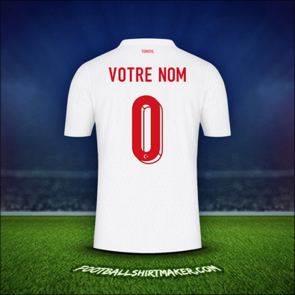 Maillot Turquie 2024 -  votre nom - 0