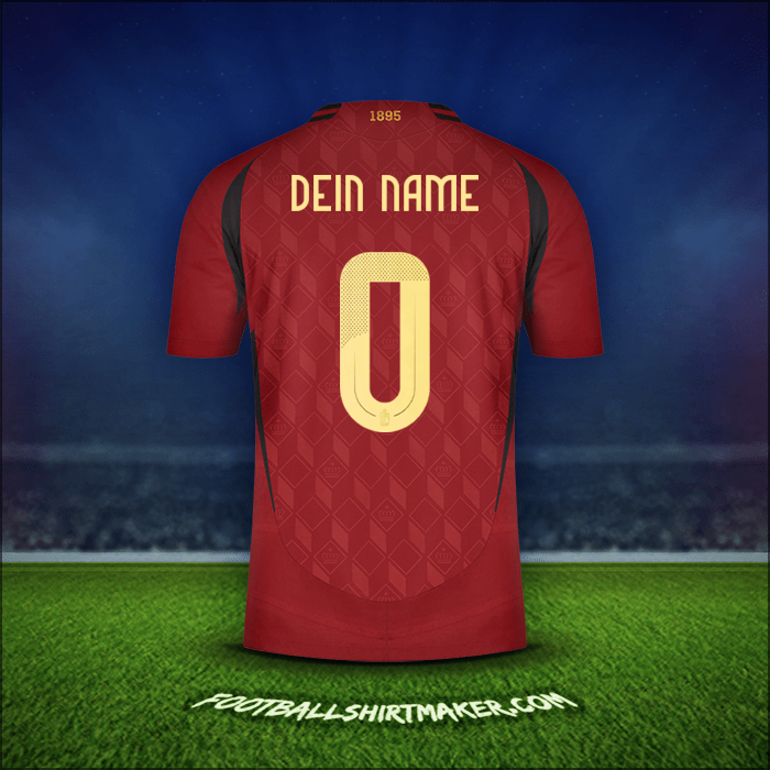 Trikot Belgien 2024 -  dein name - 0