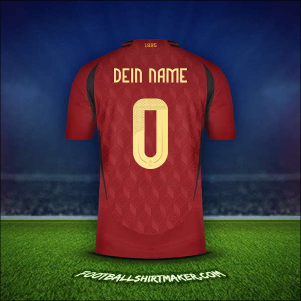 Trikot Belgien 2024 -  dein name - 0