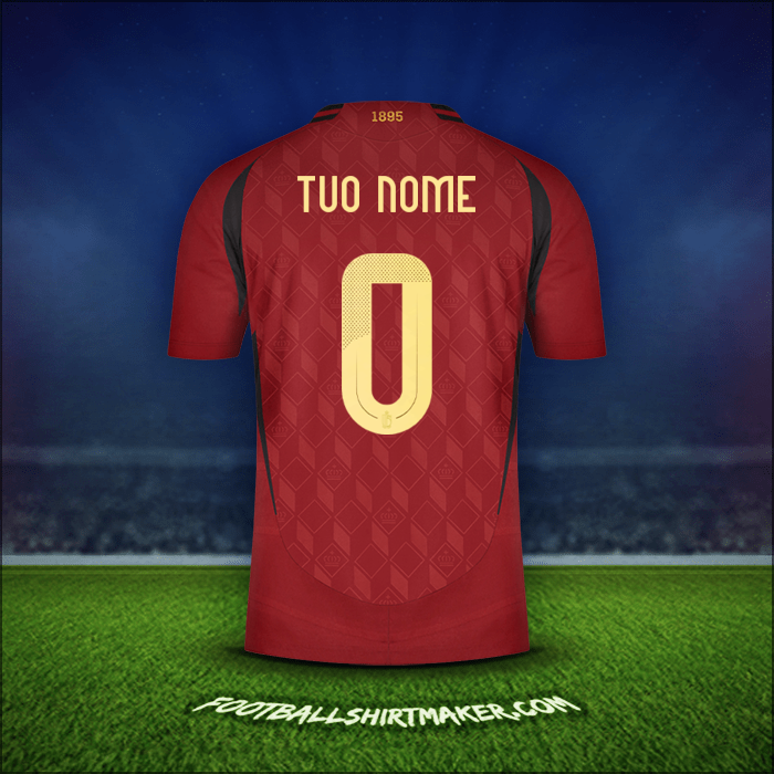 Maglia Belgio 2024 -  tuo nome - 0
