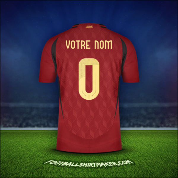 Maillot Belgique 2024 -  votre nom - 0