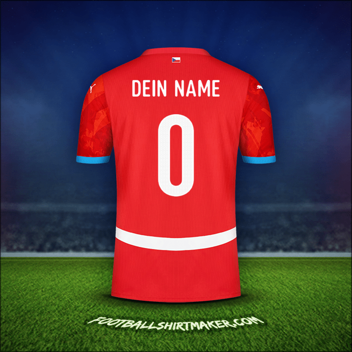 Trikot Tschechien 2024 -  dein name - 0
