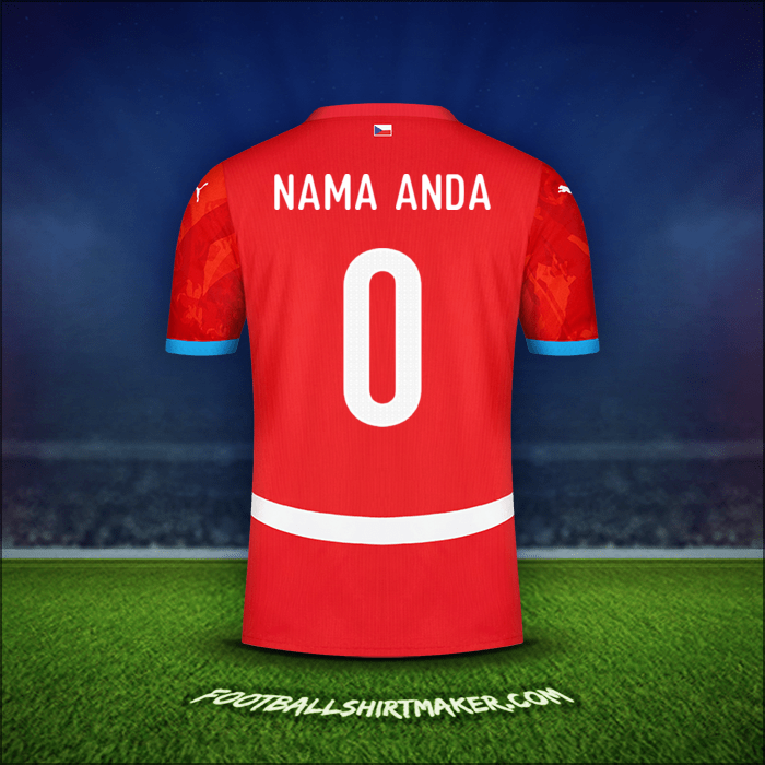 Jersey Republik Ceko 2024 -  nama anda - 0
