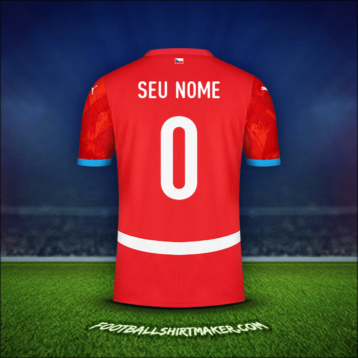 Camisa República Tcheca 2024 -  seu nome - 0