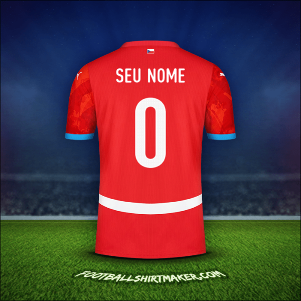 Camisa República Tcheca 2024 -  seu nome - 0