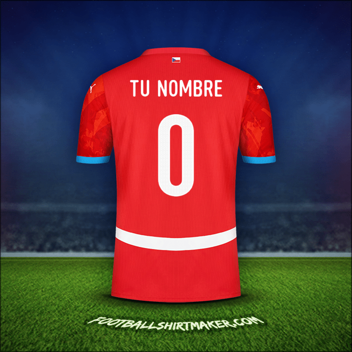 Camiseta República Checa 2024 -  tu nombre - 0