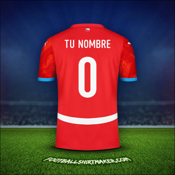 Camiseta República Checa 2024 -  tu nombre - 0