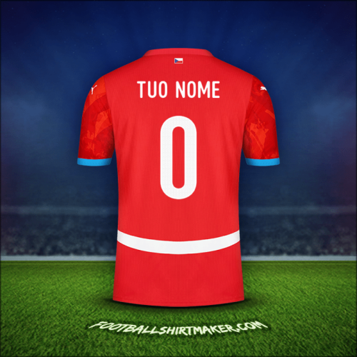 Maglia Repubblica Ceca 2024 -  tuo nome - 0