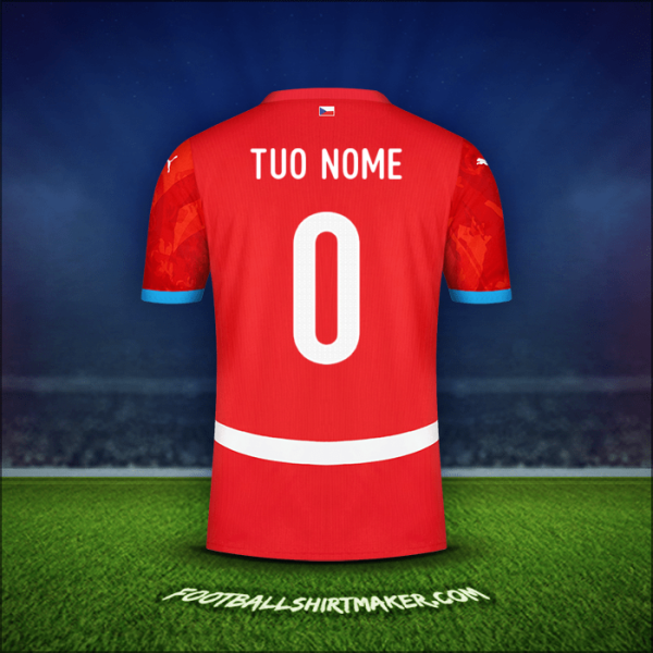 Maglia Repubblica Ceca 2024 -  tuo nome - 0