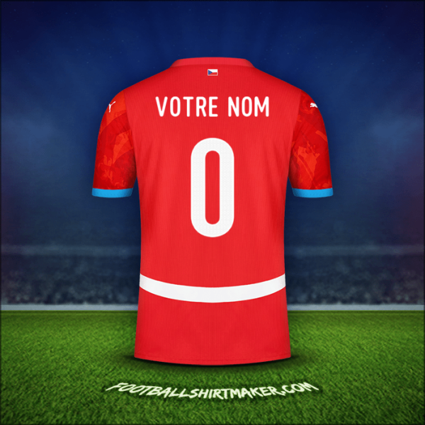 Maillot République Tchèque 2024 -  votre nom - 0