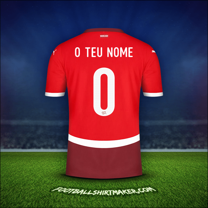 Camisola Suíça 2024 -  o teu nome - 0