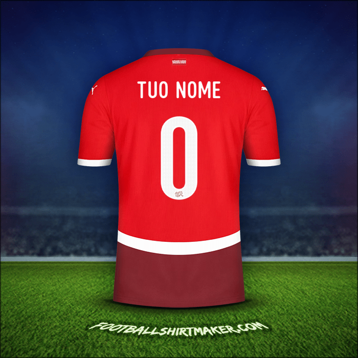 Maglia Svizzera 2024 -  tuo nome - 0