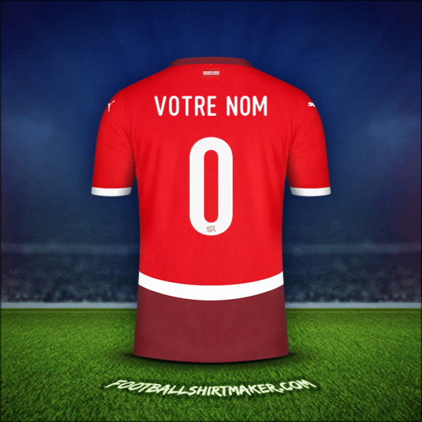 Maillot Suisse 2024 -  votre nom - 0