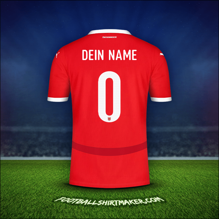 Trikot Österreich 2024 -  dein name - 0