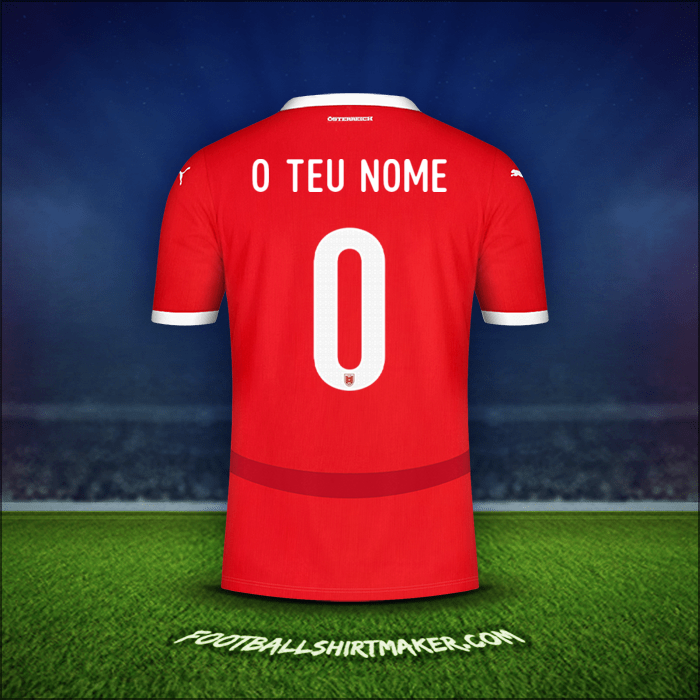 Camisola Áustria 2024 -  o teu nome - 0