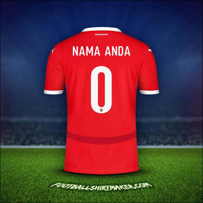 Jersey Austria 2024 -  nama anda - 0
