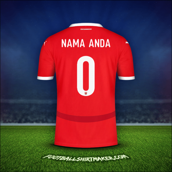 Jersey Austria 2024 -  nama anda - 0