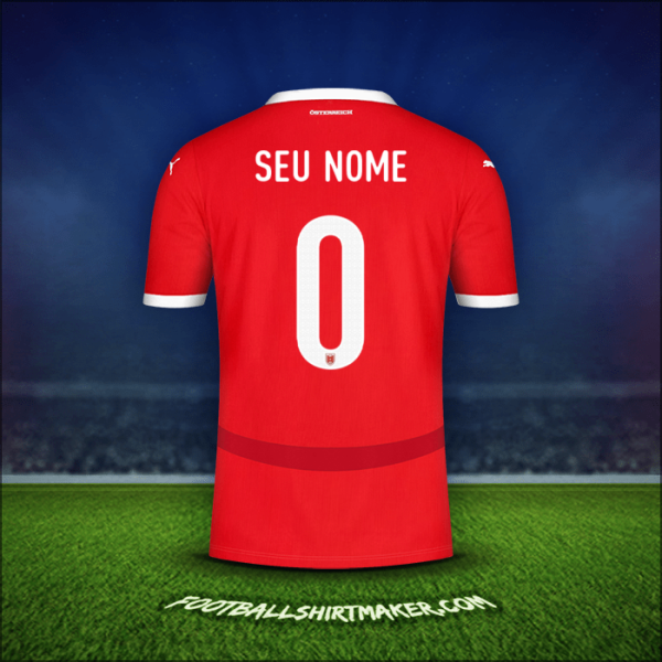 Camisa Áustria 2024 -  seu nome - 0
