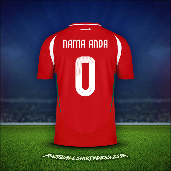 Jersey Hongaria 2024 -  nama anda - 0