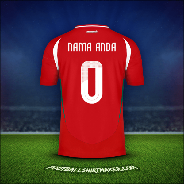 Jersey Hongaria 2024 -  nama anda - 0