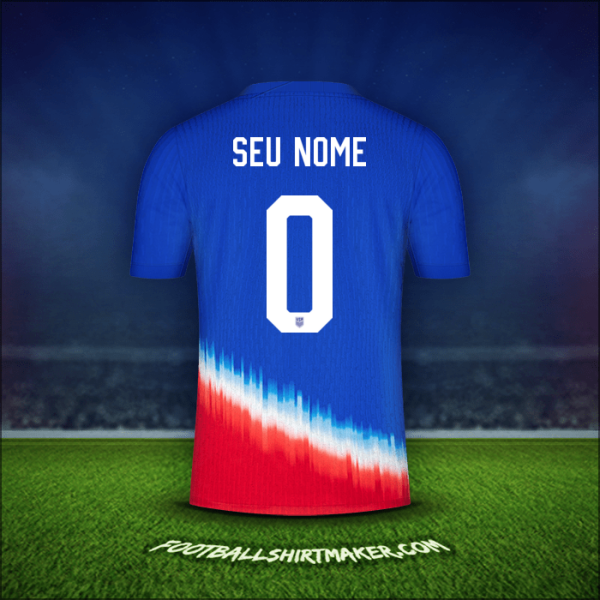 Camisa Estados Unidos 2024 Alternativa -  seu nome - 0