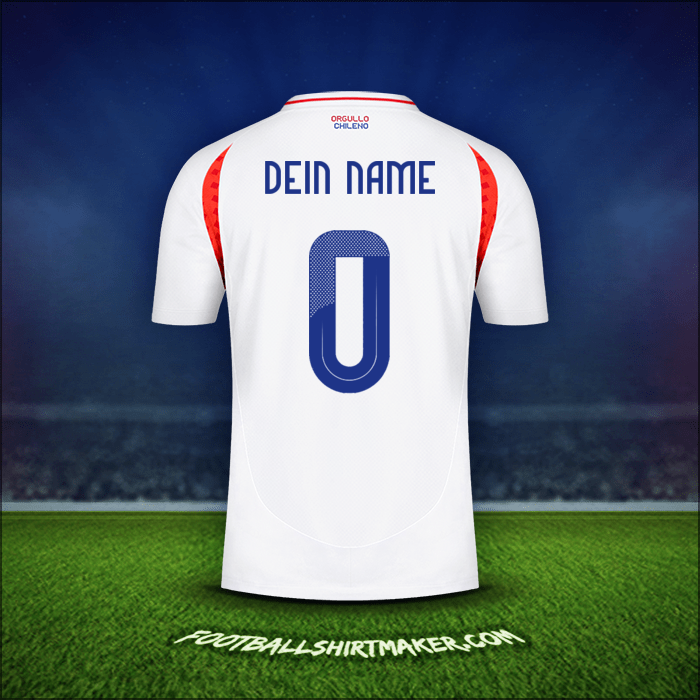 Trikot Chile 2024 Auswärts -  dein name - 0