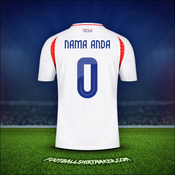 Jersey Cile 2024 Alternatif -  nama anda - 0