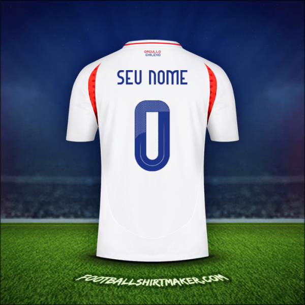 Camisa Chile 2024 Alternativa -  seu nome - 0