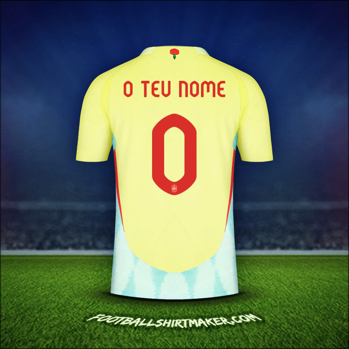 Camisola Espanha 2024 Alternativa -  o teu nome - 0