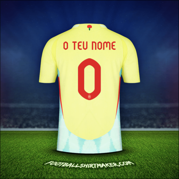 Camisola Espanha 2024 Alternativa -  o teu nome - 0