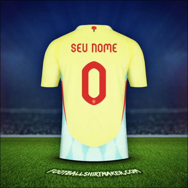 Camisa Espanha 2024 Alternativa -  seu nome - 0