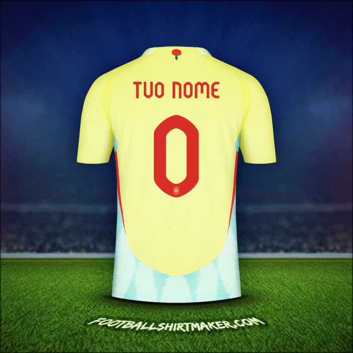 Maglia Spagna 2024 Seconda -  tuo nome - 0