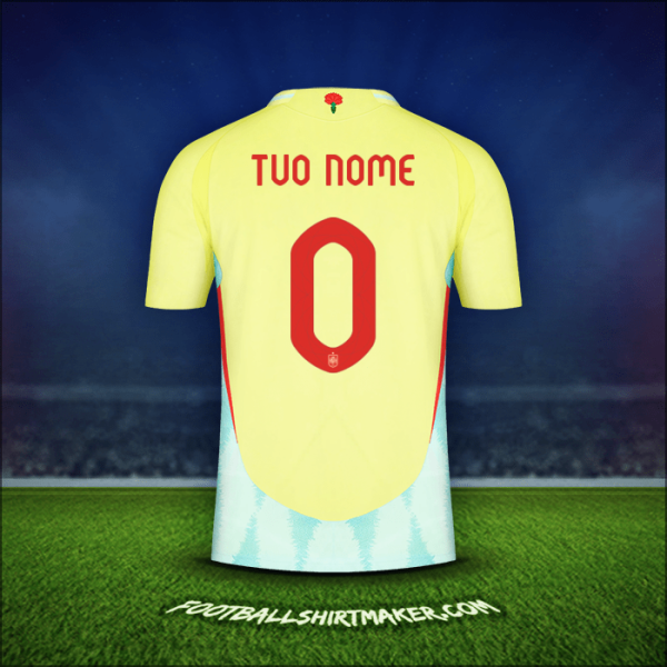 Maglia Spagna 2024 Seconda -  tuo nome - 0