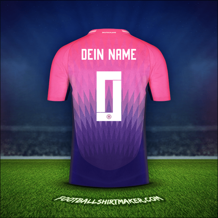 Trikot Deutschland 2024 Auswärts -  dein name - 0