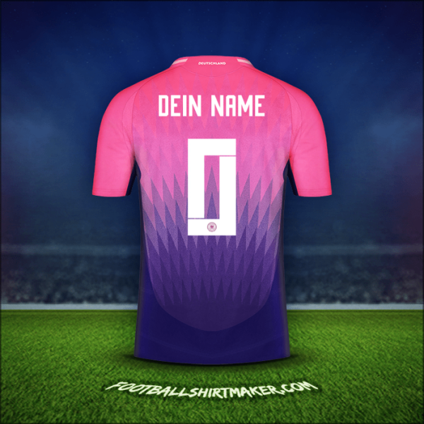 Trikot Deutschland 2024 Auswärts -  dein name - 0