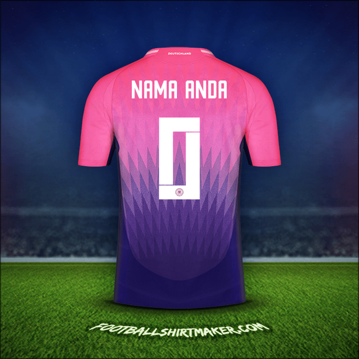 Jersey Jerman 2024 Alternatif -  nama anda - 0