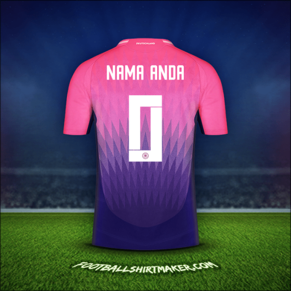 Jersey Jerman 2024 Alternatif -  nama anda - 0