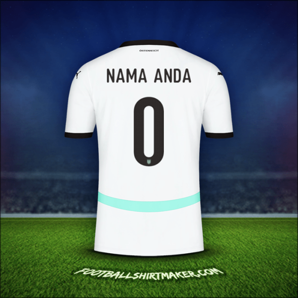 Jersey Austria 2024 Alternatif -  nama anda - 0